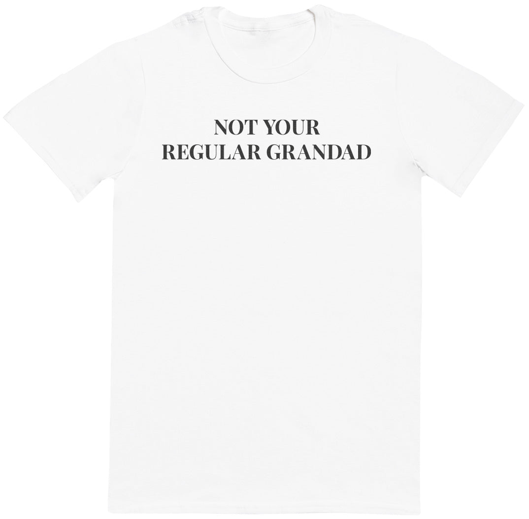 Not Your Regular Grandad - Black - Mens T - Shirt (6567420133425)