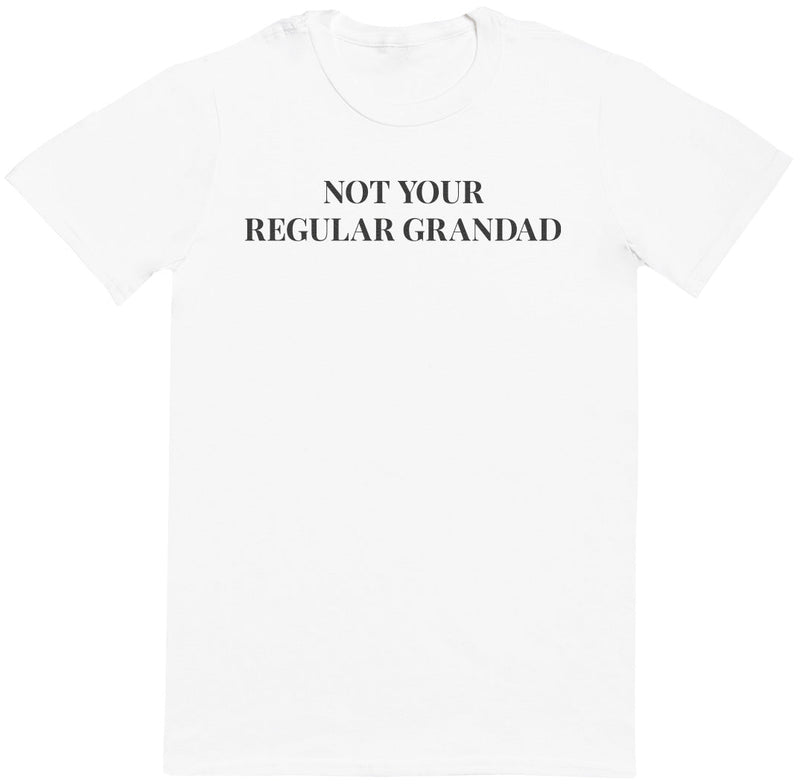 Not Your Regular Grandad - Black - Mens T - Shirt (6567420133425)