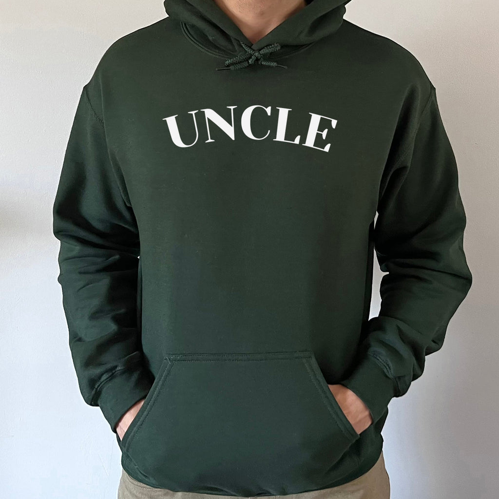 Uncle - White - Mens Hoodie - Uncle Hoodie