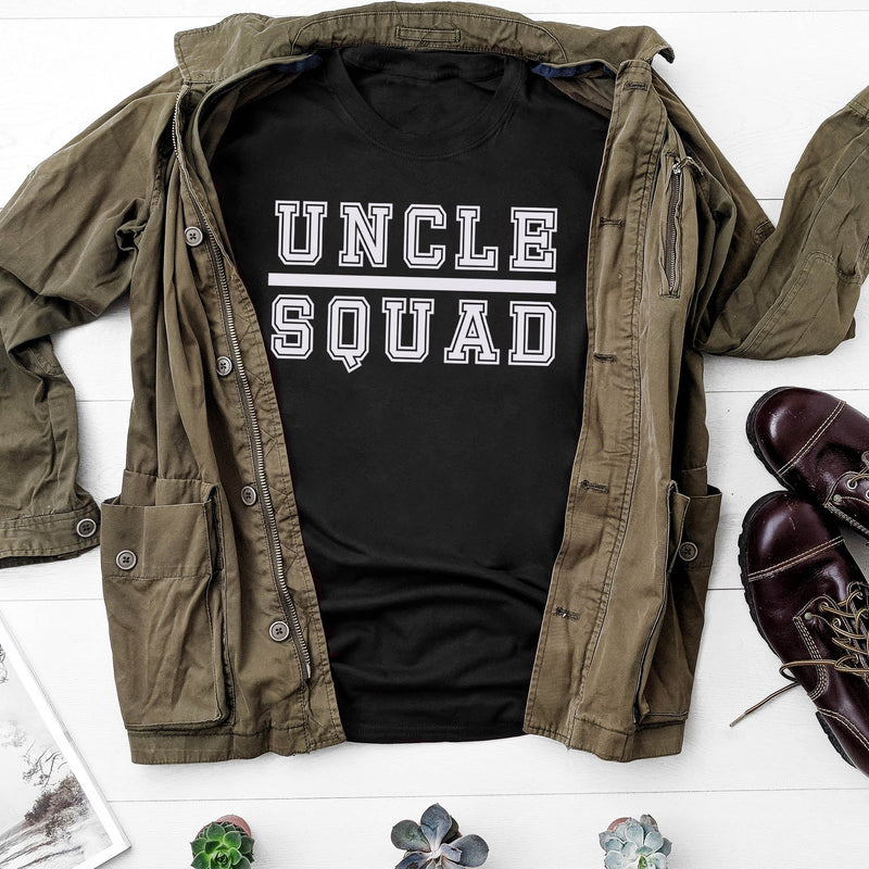 Uncle Squad - White - Mens T-Shirt - Uncle T-Shirt