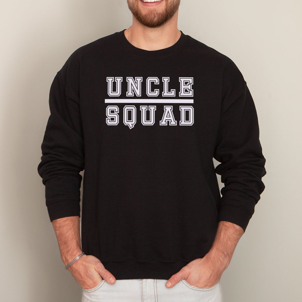 Uncle Squad - White - Mens Sweater - Uncle Sweater