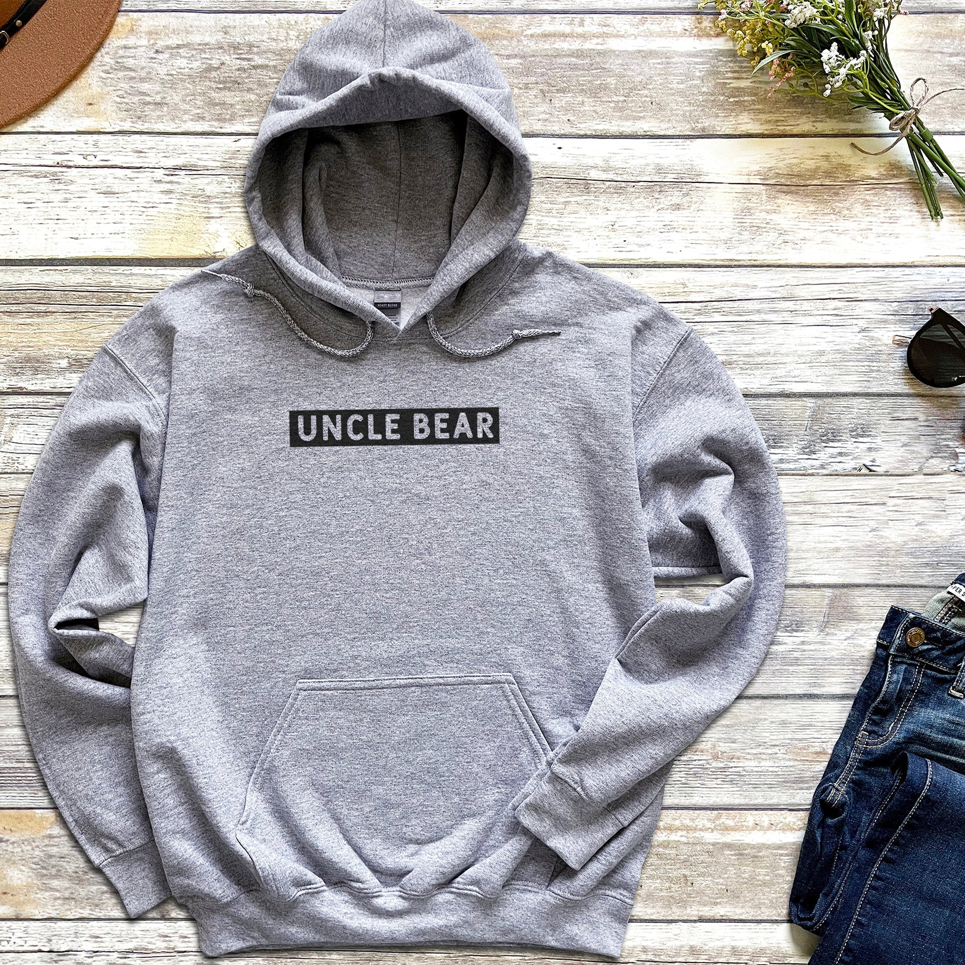 Uncle Bear - Mens Hoodie - Uncle Hoodie