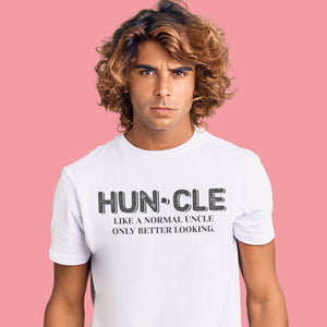 Hun-cle, Like a Normal Uncle Only Better Looking - Mens T-Shirt - Uncle T-Shirt