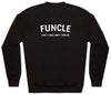 Funcle - White - Mens Sweater (6574690172977)