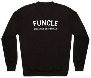 Funcle - White - Mens Sweater (6574690172977)