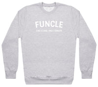 Funcle - White - Mens Sweater (6574690172977)