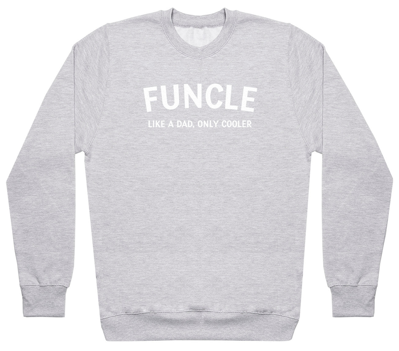 Funcle - White - Mens Sweater (6574690172977)