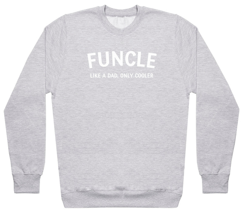 Funcle - White - Mens Sweater (6574690172977)
