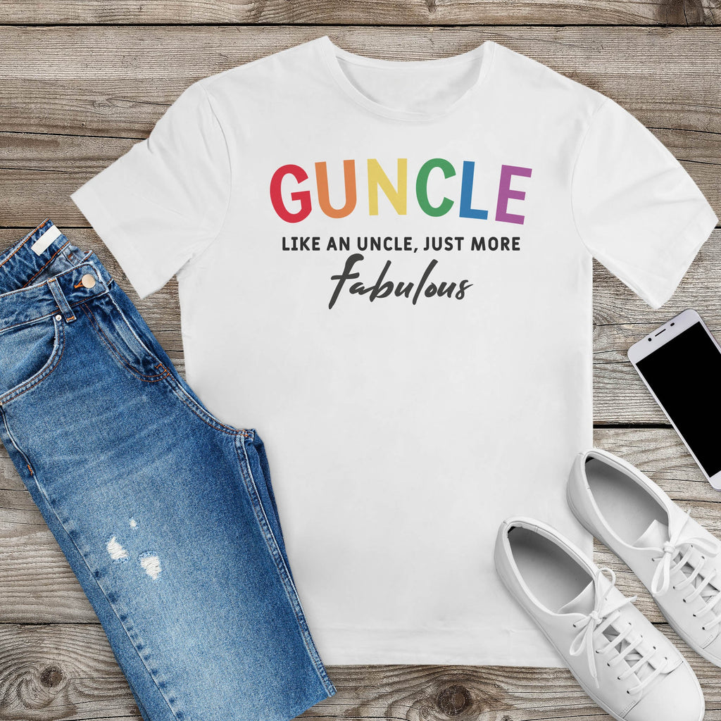 Guncle, Like an Uncle Just more Fabulous - Mens T-Shirt - Uncle T-Shirt