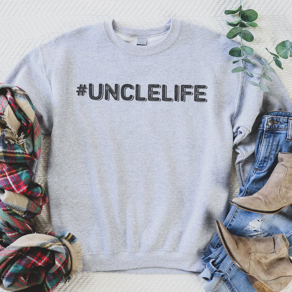 #UncleLife - Black - Mens Sweater - Uncle Sweater