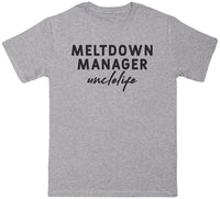 Meltdown Manager Uncle - Black - Mens T - Shirt (6574687846449)