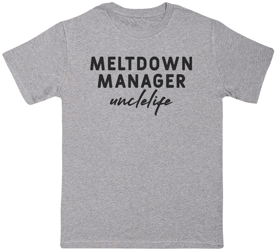 Meltdown Manager Uncle - Black - Mens T - Shirt (6574687846449)