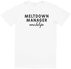 Meltdown Manager Uncle - Black - Mens T - Shirt (6574687846449)