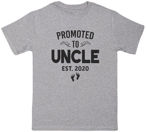 Promoted To Uncle - Black - Mens T - Shirt (6574688108593)