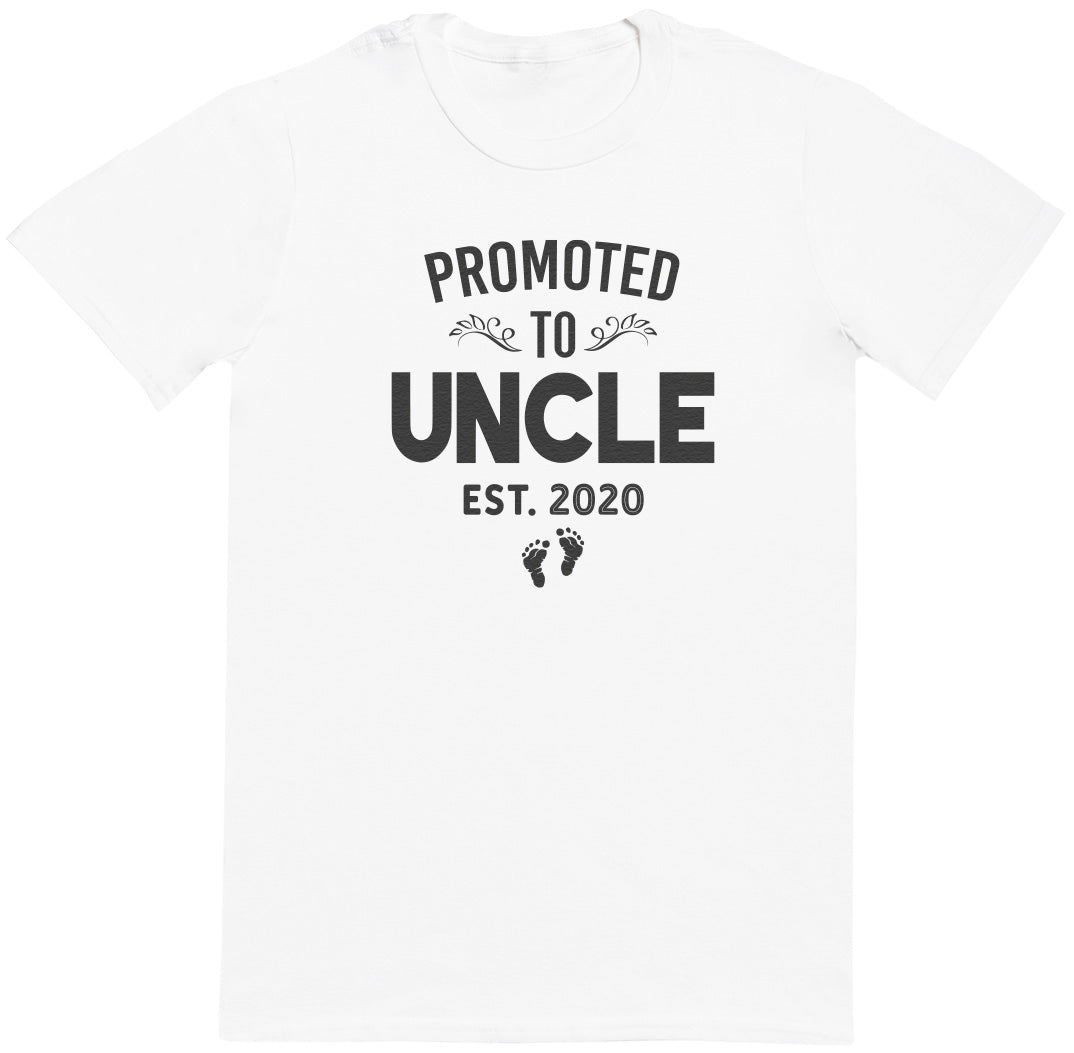 Promoted To Uncle - Black - Mens T - Shirt (6574688108593)