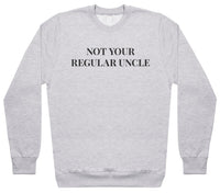 Not Your Regular Uncle - Black - Mens Sweater (6574688305201)