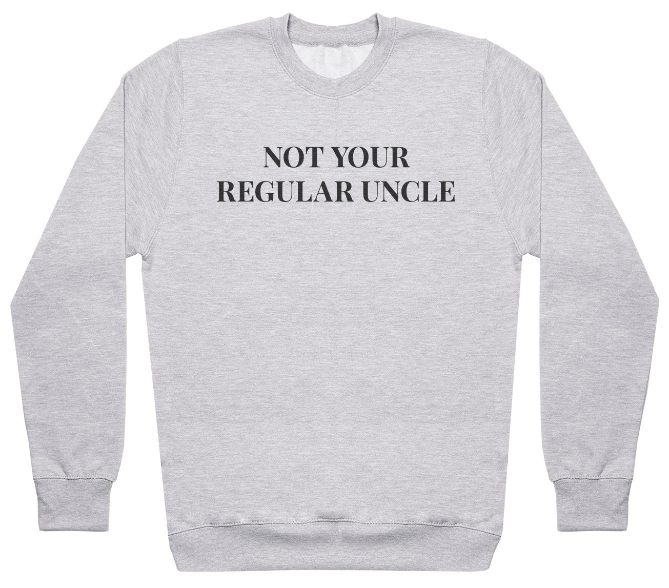 Not Your Regular Uncle - Black - Mens Sweater (6574688305201)