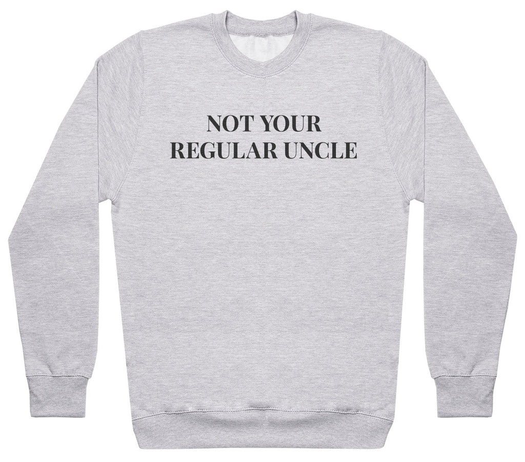 Not Your Regular Uncle - Black - Mens Sweater (6574688305201)