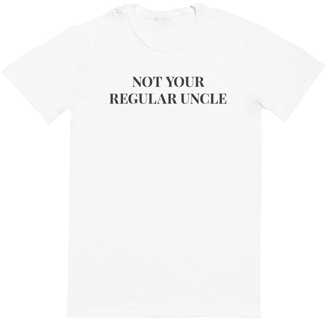 Not Your Regular Uncle - Black - Mens T - Shirt (6574688239665)
