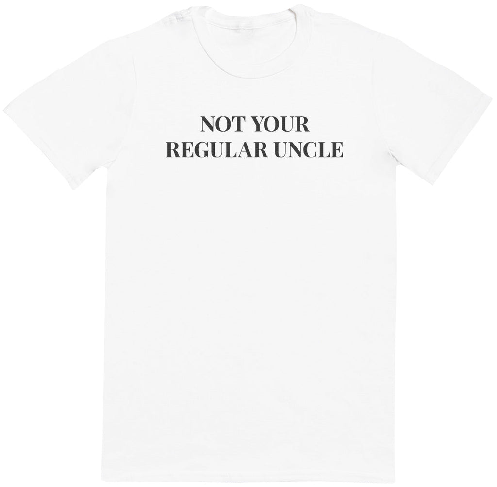 Not Your Regular Uncle - Black - Mens T - Shirt (6574688239665)