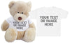 PERSONALISED Your Text Or Photo  - Matching Teddy Bear & Baby Kids T-Shirt