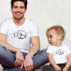 Baby & Dad Fist Punch - Mens T Shirt & Baby Bodysuit - (Sold Separately)
