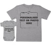 Personalised Father's T-Shirt & Baby Bodysuit Gift Set (4515993944113)