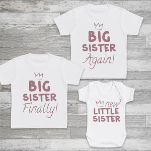 Big Sisters & New Little Sister - Matching Sisters Set - Matching Sets - 0M upto 14 years - (Sold Separately)