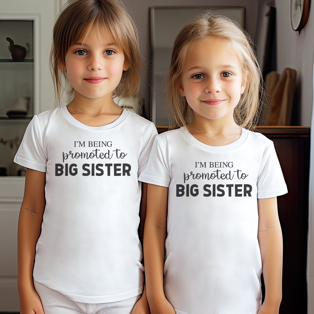 Being Promoted To Big Sister - Matching Sisters Set - Matching Sets - 0M upto 14 years - (Sold Separately)