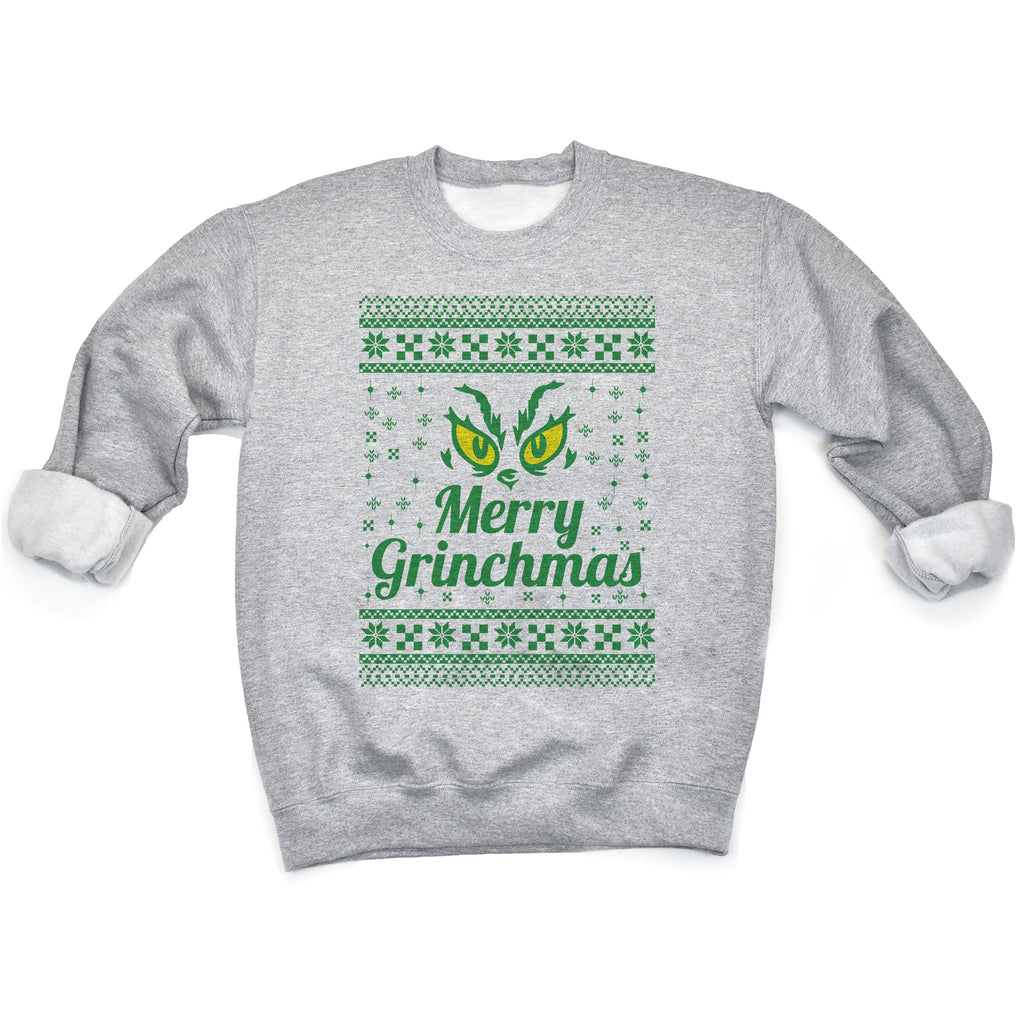 Merry Grinchmas Christmas Sweater - Christmas Jumper Sweatshirt - All Sizes