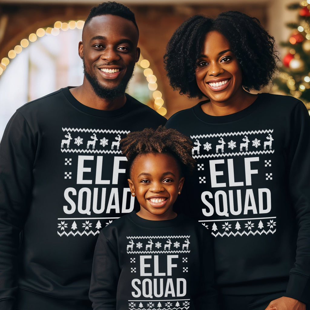 Elf Squad Christmas Sweater - Christmas Jumper Sweatshirt - All Sizes - (Sold Separately)