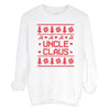 Claus Family Names Pattern Christmas Sweater - Christmas Jumper Sweatshirt - White - All Sizes