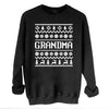 Family Names Pattern Christmas Sweater - Christmas Jumper Sweatshirt - Black - All Sizes