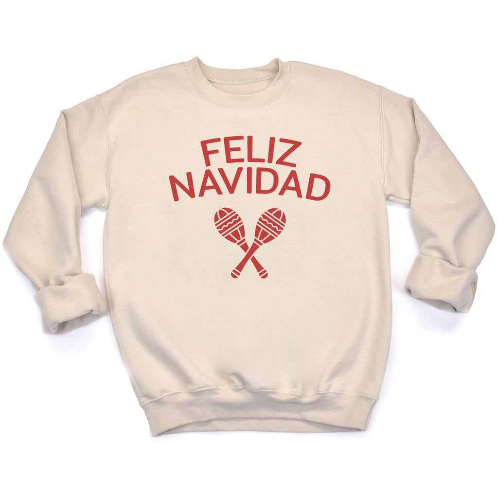 Feliz Navidad Christmas Sweater - Christmas Jumper Sweatshirt - All Sizes