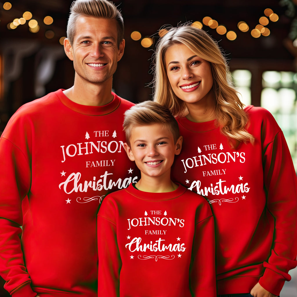 PERSONALISED Family Christmas Christmas Sweater - Christmas Jumper Sweatshirt - All Sizes