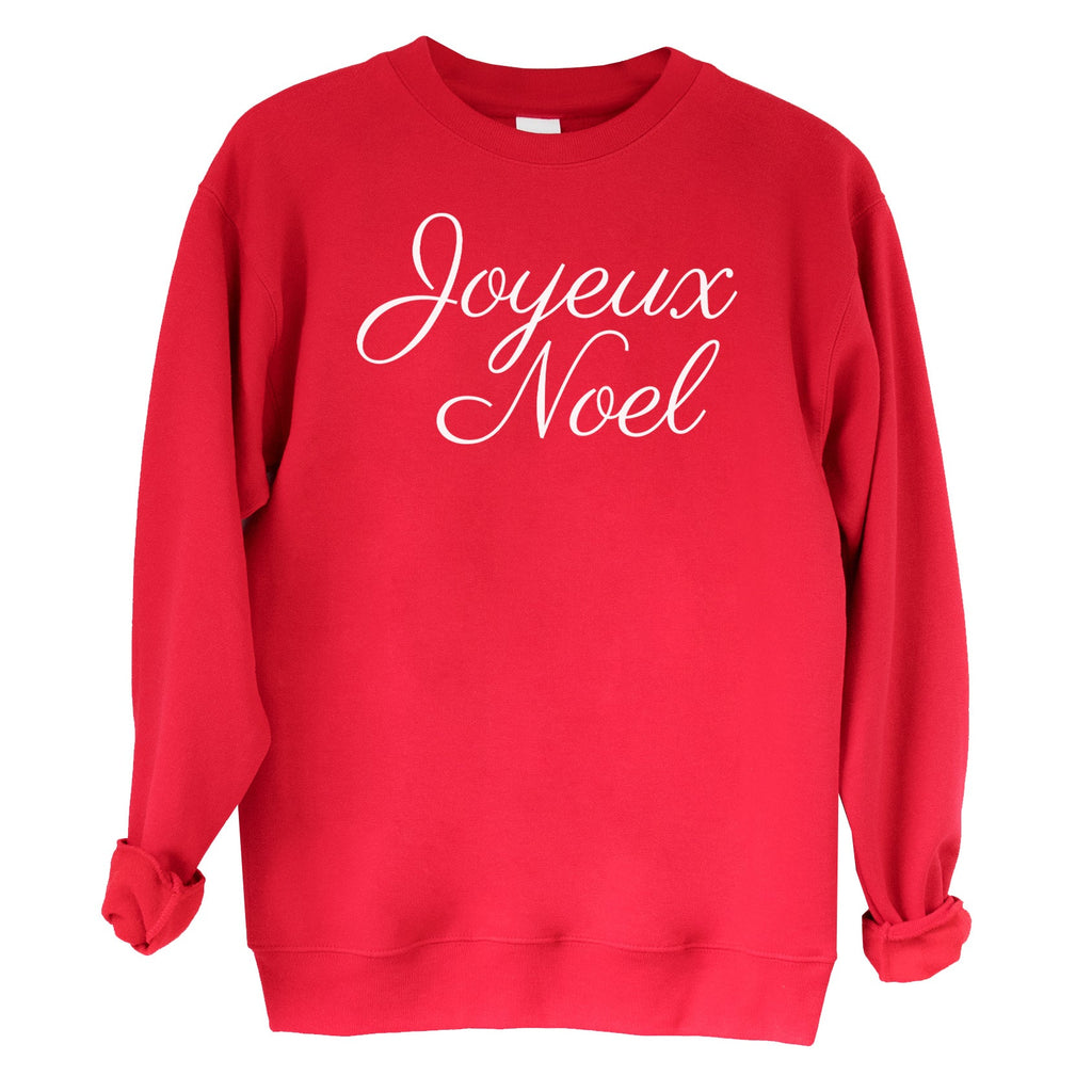 Joyeux Noel Christmas Sweater - Christmas Jumper Sweatshirt - All Sizes