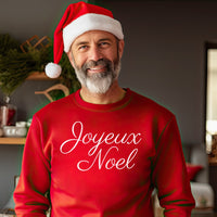 Joyeux Noel Christmas Sweater - Christmas Jumper Sweatshirt - All Sizes