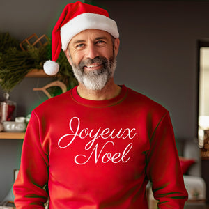 Joyeux Noel Christmas Sweater - Christmas Jumper Sweatshirt - All Sizes