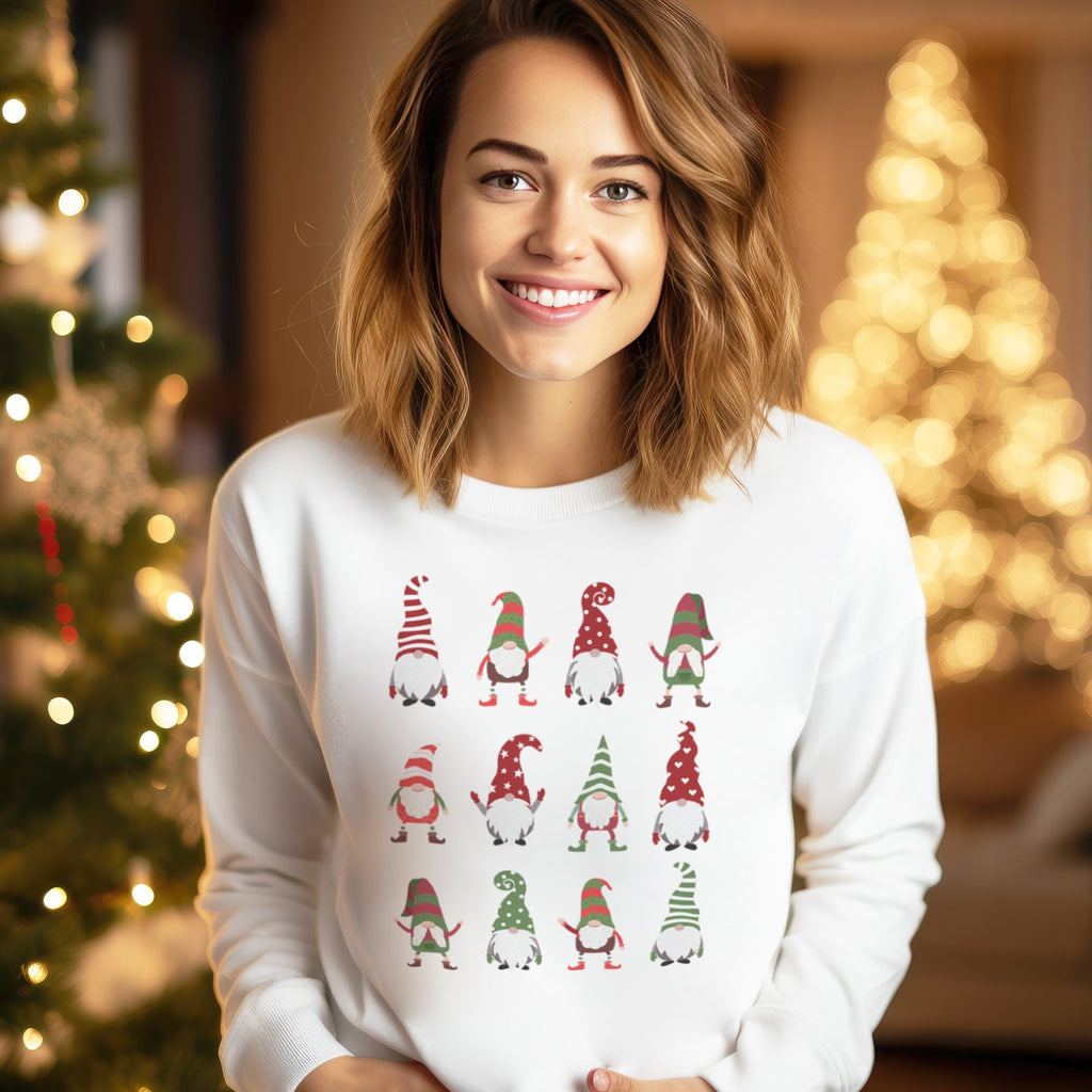 Gnomie Party Chrismtas Sweater - Christmas Jumper Sweatshirt - All Sizes