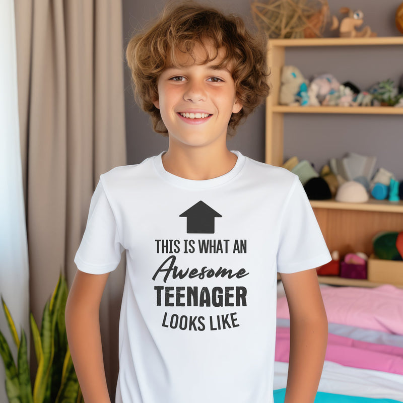 This Is What An Awesome Teenager Looks Like Arrow - Teenager T-Shirt