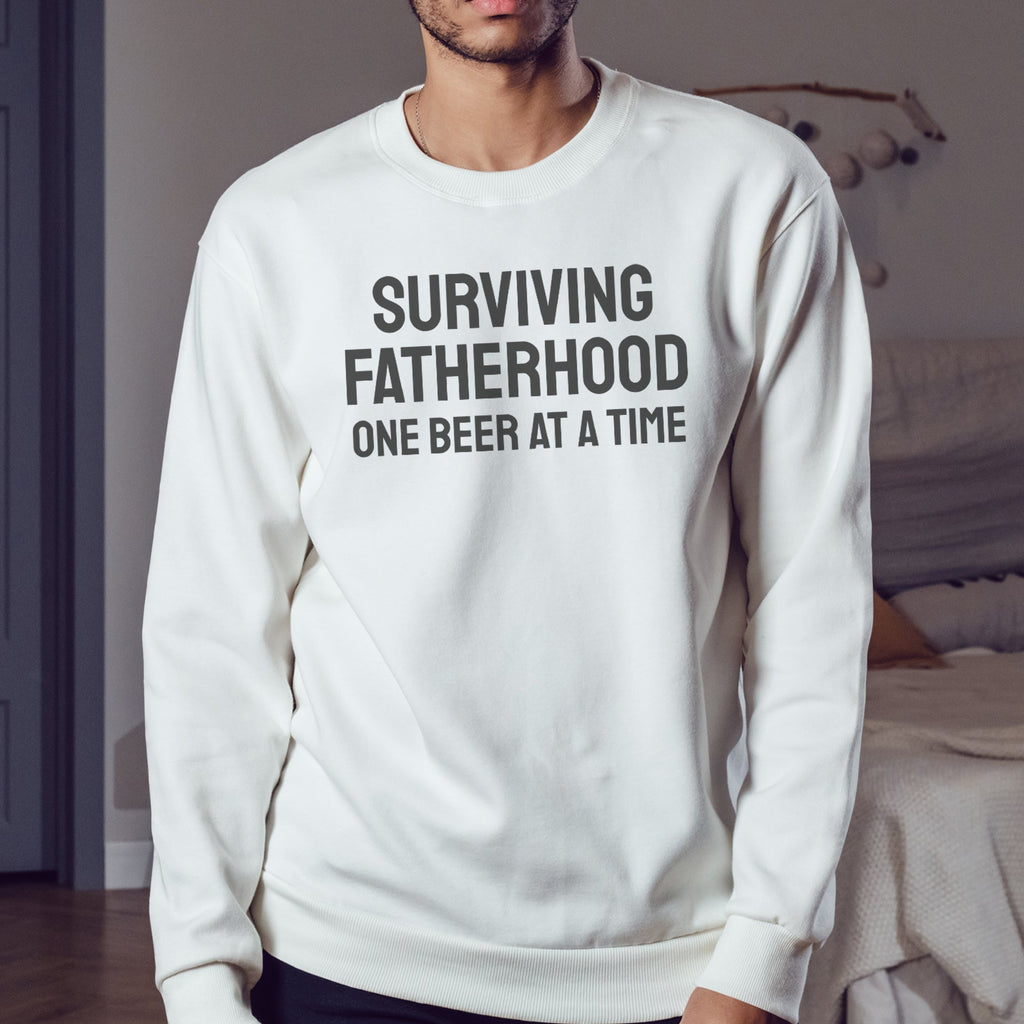 Surviving Fatherhood - Mens Sweater - Dads Sweater