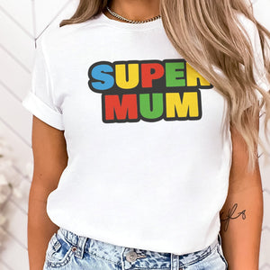 Super Mum Coloured - Womens T-shirt - Mum T-Shirt