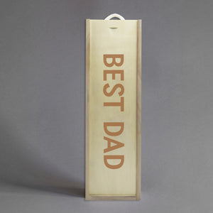 Best Dad - Gift Bottle Presentation Box for One Bottle