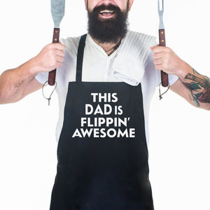 This Dad Is Flippin Awesome - Men's Apron - Dads Apron