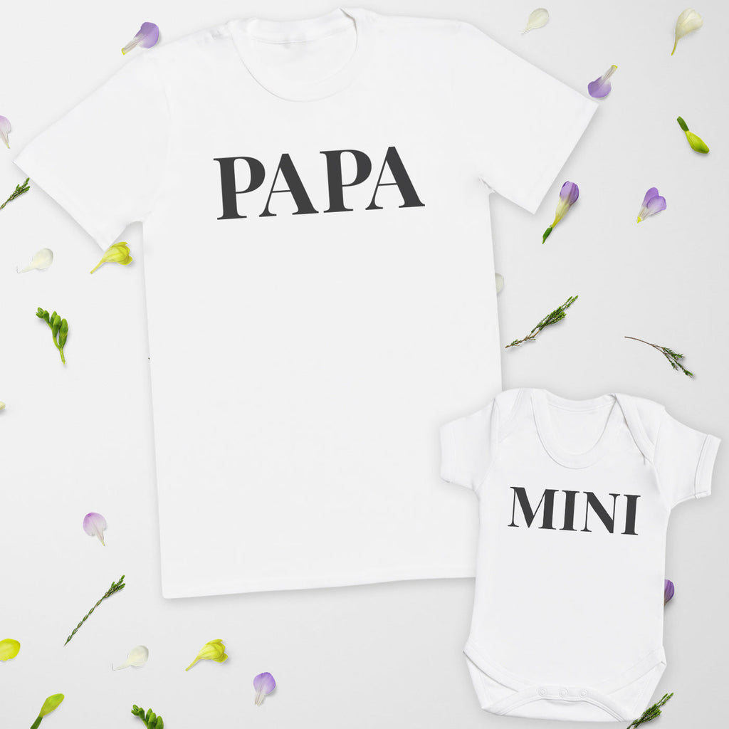 Papa & Mini - T-Shirt & Bodysuit / T-Shirt - (Sold Separately)
