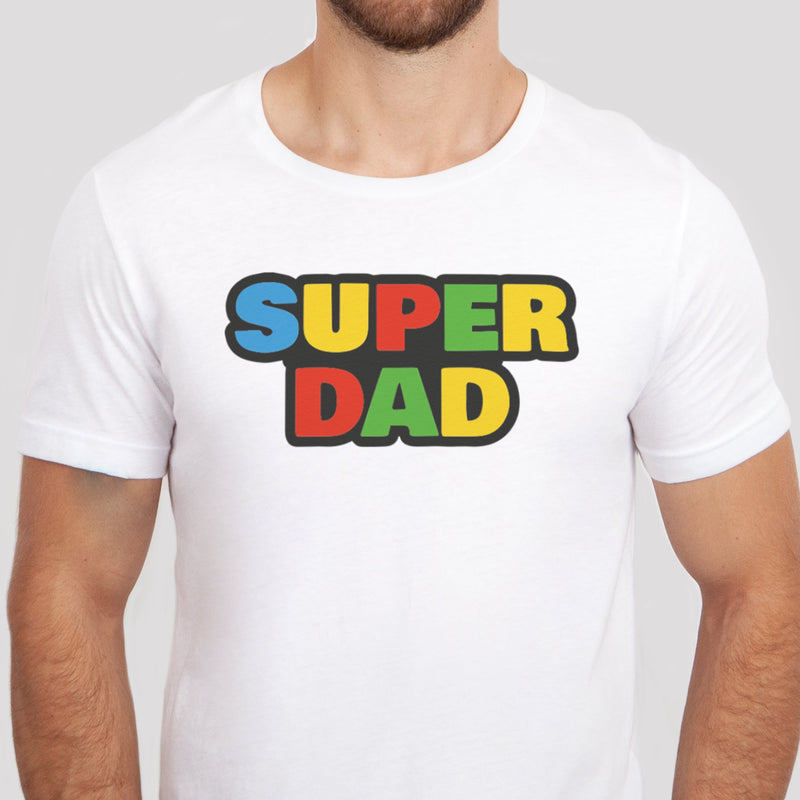 Super Dad Coloured - Mens T-Shirt - Dads T-Shirt