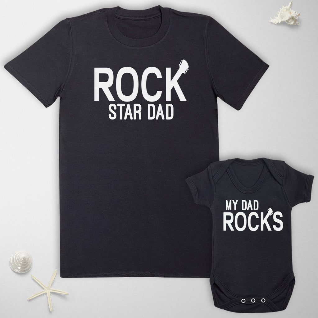 RockStar Dad & My Dad Rocks - T-Shirt & Bodysuit / T-Shirt - (Sold Separately)