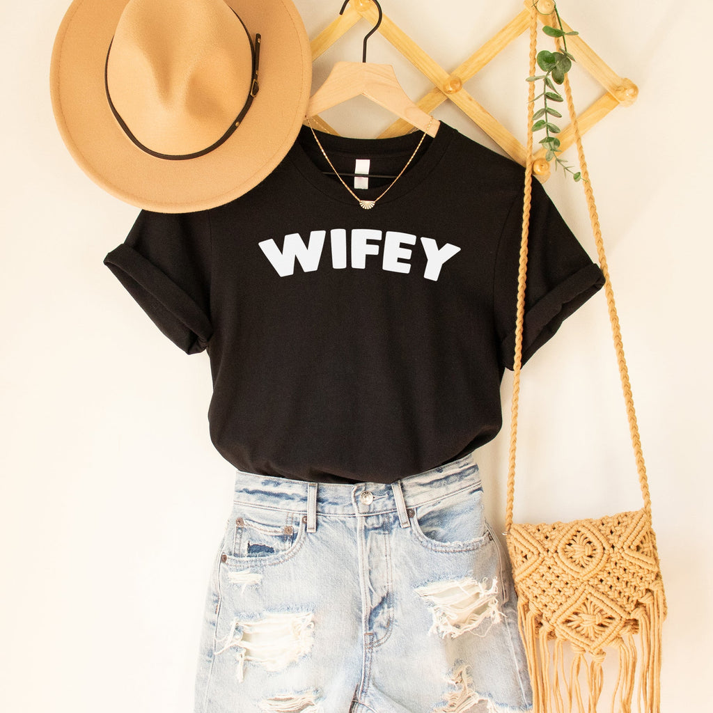 WIFEY Curved - Womens T-shirt - Wife T-Shirt