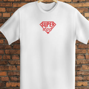 SuperDad Badge - Mens T-Shirt - Dad T-Shirt - 2 for £15