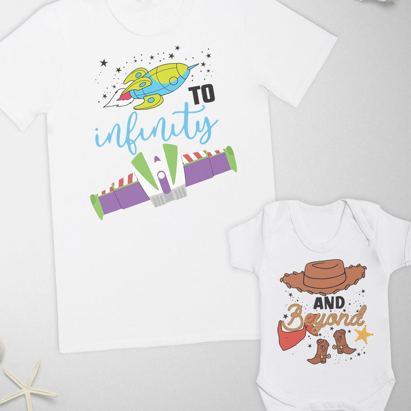 To Infinity & Beyond - Dad / Mum T-Shirt & Kids T-Shirt - (Sold Separately)